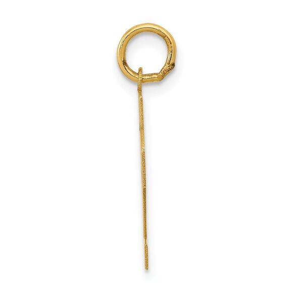 14k Yellow Gold, Athletic Collection, Small Polished Number 32 Pendant - Picture 2 of 5
